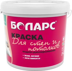 БОЛАРС Краска водно-дисперсионная ДЛЯ СТЕН И ПОТОЛКОВ RAL7032 галечный серый 40кг ― Оптовая продажа строительных материалов ТД "Одис"