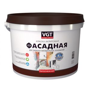 ВГТ Краска ВД-АК-1180 фасадная белоснежная 25кг ― Оптовая продажа строительных материалов ТД "Одис"