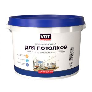 ВГТ Краска ВД-АК-2180 для потолков белоснежная 3кг ― Оптовая продажа строительных материалов ТД "Одис"