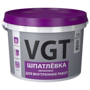 ВГТ Шпатлевка для внутренних работ 1,7кг ― Оптовая продажа строительных материалов ТД "Одис"