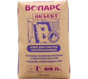 БОЛАРС Клей для теплоизоляции ОБЪЕКТ 25кг  ― Оптовая продажа строительных материалов ТД "Одис"