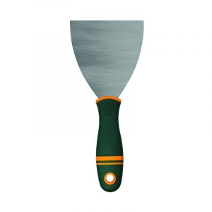 ВАРЯГ 35224 Шпатель нерж. сталь, обрезин. рукоятка 100мм ― Оптовая продажа строительных материалов ТД "Одис"