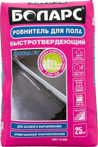 БОЛАРС Ровнитель для пола быстротвердеющий ОСНОВА БТ 25кг ― Оптовая продажа строительных материалов ТД "Одис"