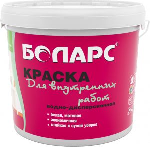 БОЛАРС Краска водно-дисперсионная ИНТЕРЬЕРНАЯ ДЛЯ ПОТОЛКОВ 3кг ― Оптовая продажа строительных материалов ТД "Одис"