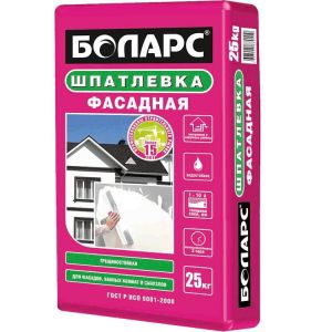БОЛАРС Шпатлевка цементная ФАСАДНАЯ 25кг ― Оптовая продажа строительных материалов ТД "Одис"