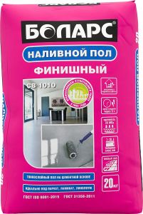 БОЛАРС Пол наливной цементный ФИНИШНЫЙ СВ-1010, 20кг ― Оптовая продажа строительных материалов ТД "Одис"