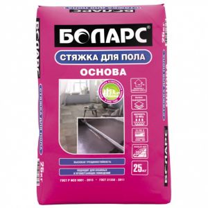 БОЛАРС Стяжка для пола ВЫСОКОПРОЧНАЯ ОСНОВА 25кг ― Оптовая продажа строительных материалов ТД "Одис"