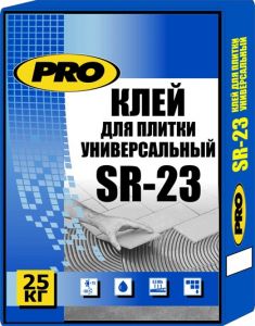 PRO SR-23 Клей для плитки универсальный 25кг ― Оптовая продажа строительных материалов ТД "Одис"