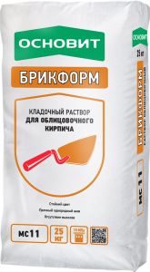 ОСНОВИТ Раствор кладочный БРИКФОРМ МС11 белый 010, 25кг ― Оптовая продажа строительных материалов ТД "Одис"