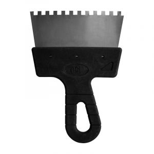 БИБЕР 35215 Шпатель фасадный нерж. сталь, зубчатый 6мм 250мм ― Оптовая продажа строительных материалов ТД "Одис"