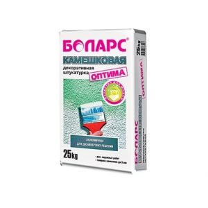 БОЛАРС Штукатурка декоративная белая КАМЕШКОВАЯ ОПТИМА 25кг ― Оптовая продажа строительных материалов ТД "Одис"