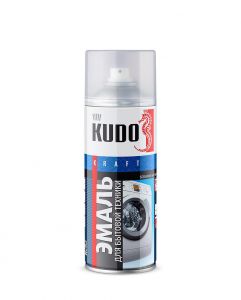 KUDO Эмаль для бытовой техники KU-1311, 520мл белая ― Оптовая продажа строительных материалов ТД "Одис"