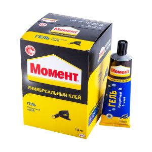 МОМЕНТ Клей универсальный Гель 125мл в шоубоксе ― Оптовая продажа строительных материалов ТД "Одис"