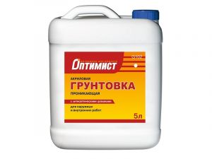 ОПТИМИСТ G102 Грунтовка акриловая проникающая для наружных и внутренних работ 10л ― Оптовая продажа строительных материалов ТД "Одис"
