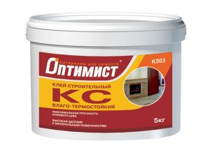 ОПТИМИСТ K503 Клей строительный влаго-термостойкий 18кг ― Оптовая продажа строительных материалов ТД "Одис"