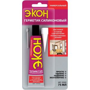 ЭКОН Герметик силиконовый универсальный 280мл прозрачный ― Оптовая продажа строительных материалов ТД "Одис"