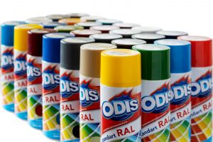 ODIS Краска-спрей акриловая standart RAL 1018 цинково-желтый 450мл ― Оптовая продажа строительных материалов ТД "Одис"