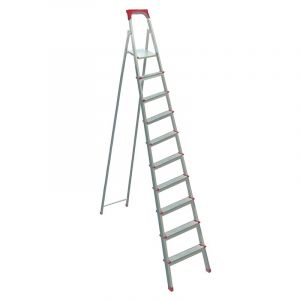 БИБЕР 98109 Стремянка стальная 9 ступенчатая ― Оптовая продажа строительных материалов ТД "Одис"