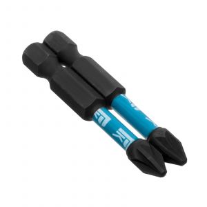 Биты профессиональные, торсионные, сталь S2, 1/4" Е PZ2х50  (2шт.), (уп.) ― Оптовая продажа строительных материалов ТД "Одис"