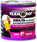 ГЛАВНЫЙ ТЕХНОЛОГ Эмаль антикоррозионная по металлу высокоглянцевая зеленая 20л