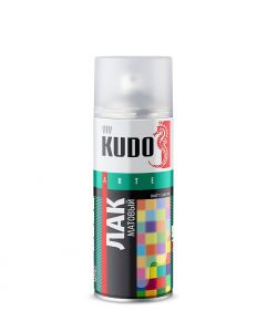 KUDO Лак аэрозольный акриловый KU-9004, 520мл матовый ― Оптовая продажа строительных материалов ТД "Одис"