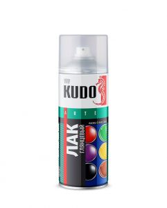 KUDO Лак аэрозольный акриловый KU-9002, 520мл ― Оптовая продажа строительных материалов ТД "Одис"