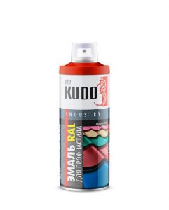 KUDO Краска аэрозольная для металлочерепицы KU-08017-R 520мл RAL 8017 шоколадно-коричневый ― Оптовая продажа строительных материалов ТД "Одис"