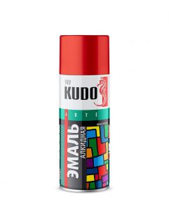 KUDO Краска аэрозольная KU-1013, 520мл желтая ― Оптовая продажа строительных материалов ТД "Одис"